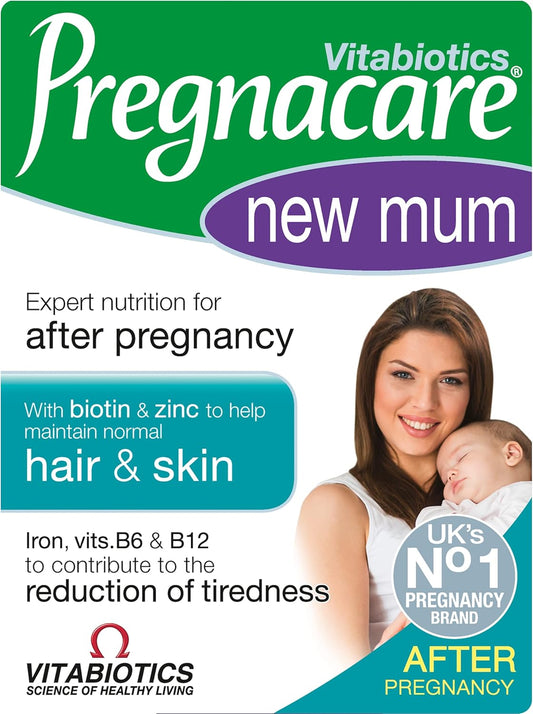 Vitabiotics Pregnacare New Mum Tablets - 56 Count Bottle - Postnatal Care Supplement