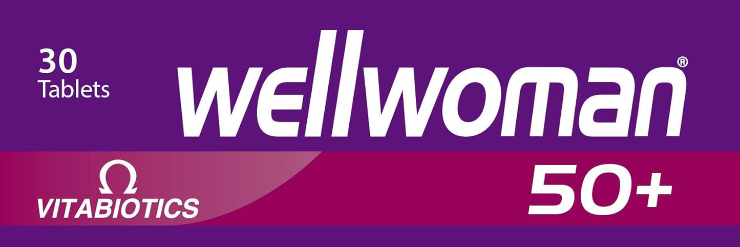 Vitabiotics Wellwoman 50+ Multivitamin Tablets - 30 Pack