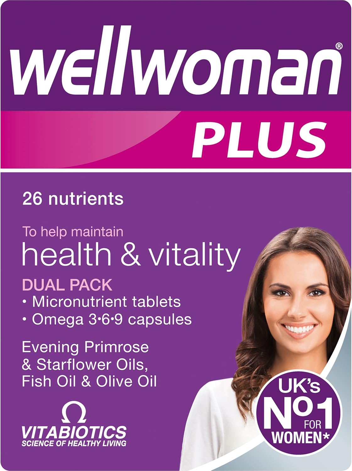 Vitabiotics Wellwoman Plus Tablets - 56 Capsules for Women's Health and Wellbeing