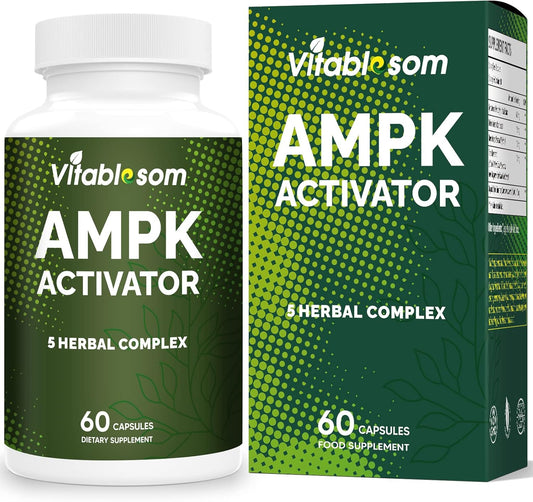 Vitablosom AMPK Activator with Jiaogulan Gynostemma, 60 Vegetarian Capsules for Metabolic Support