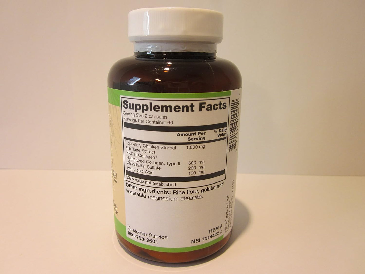 Vitacost Hyaluronic Acid with BioCell Collagen II - 100mg, 120 Capsules