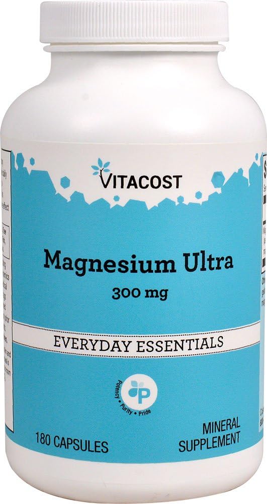 Vitacost Magnesium Ultra Capsules - 300 mg, 180 Count - Vitacost Brand