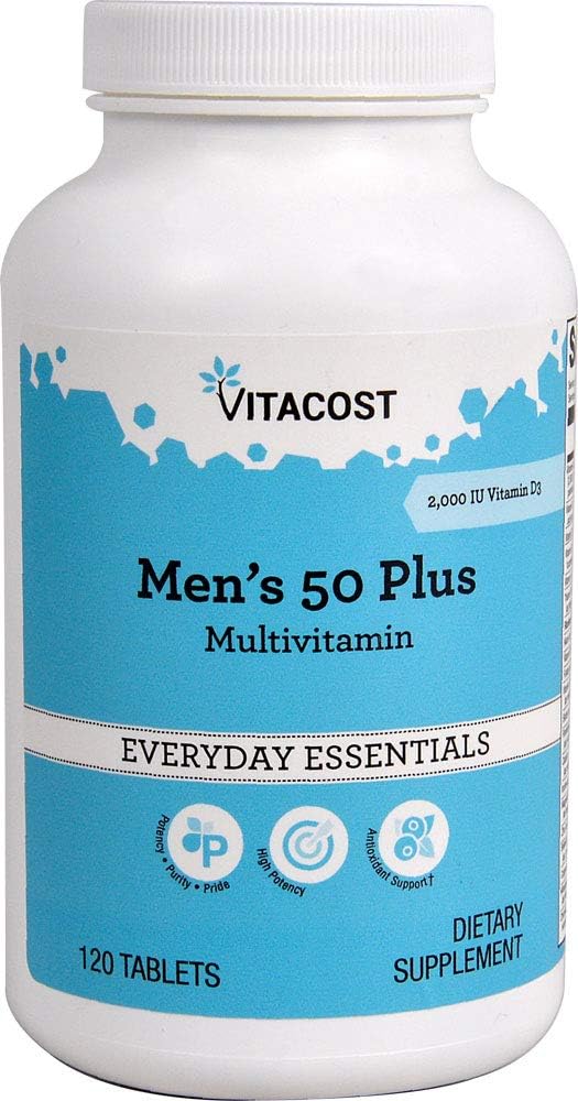 Vitacost Men's 50+ Multi Vitamin - 120 Tablets by Vitacost Brand