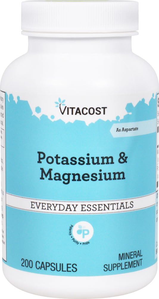 Vitacost Potassium & Magnesium Supplement - 200 Capsules - Vitacost Brand