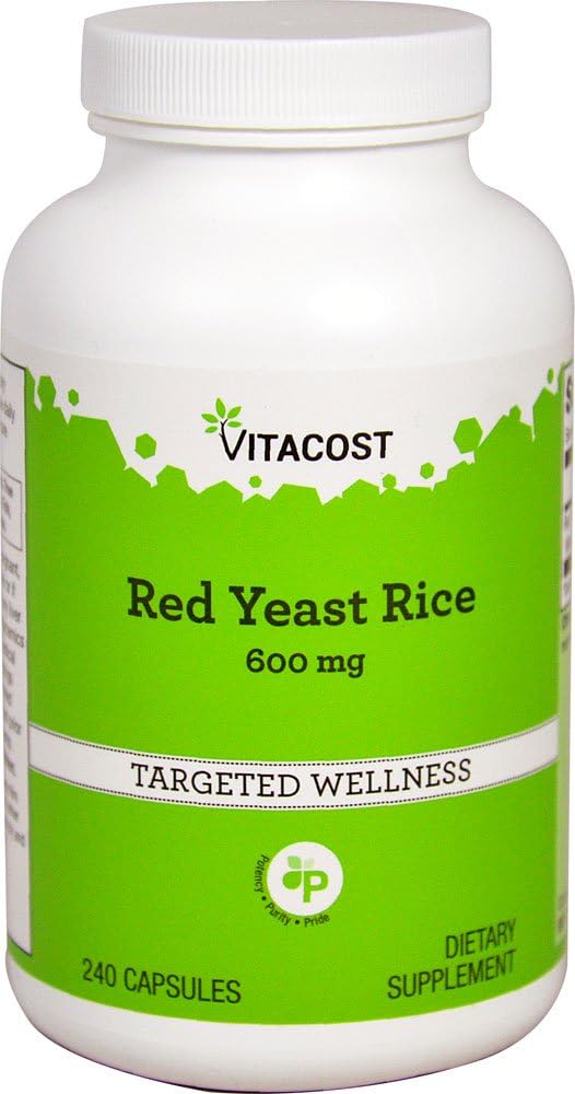 Vitacost Red Yeast Rice Capsules - 600 mg - 240 Count