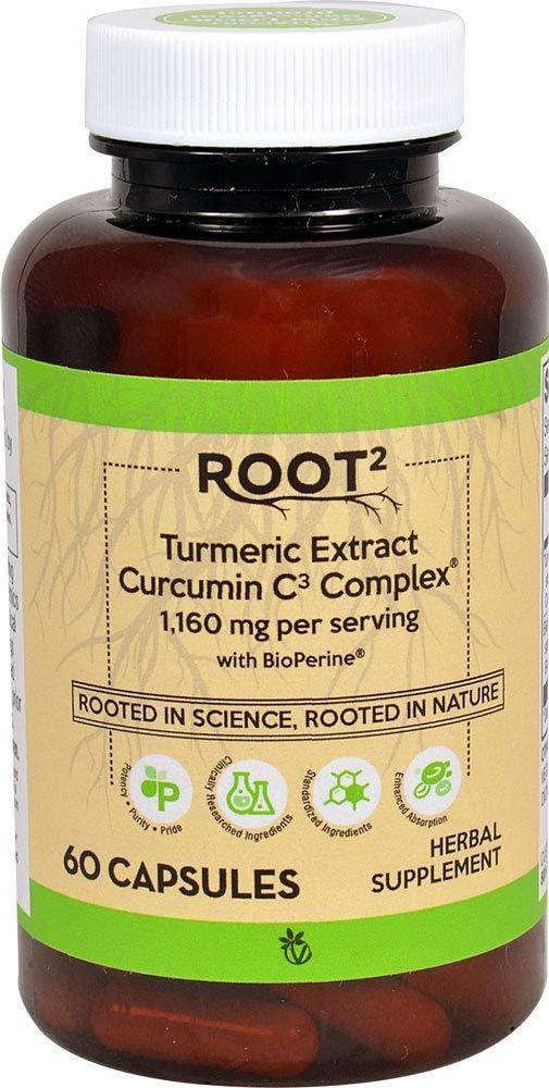 Vitacost Turmeric Extract Curcumin C3 Complex with Bioperine - High Potency Formula - 60 Capsules