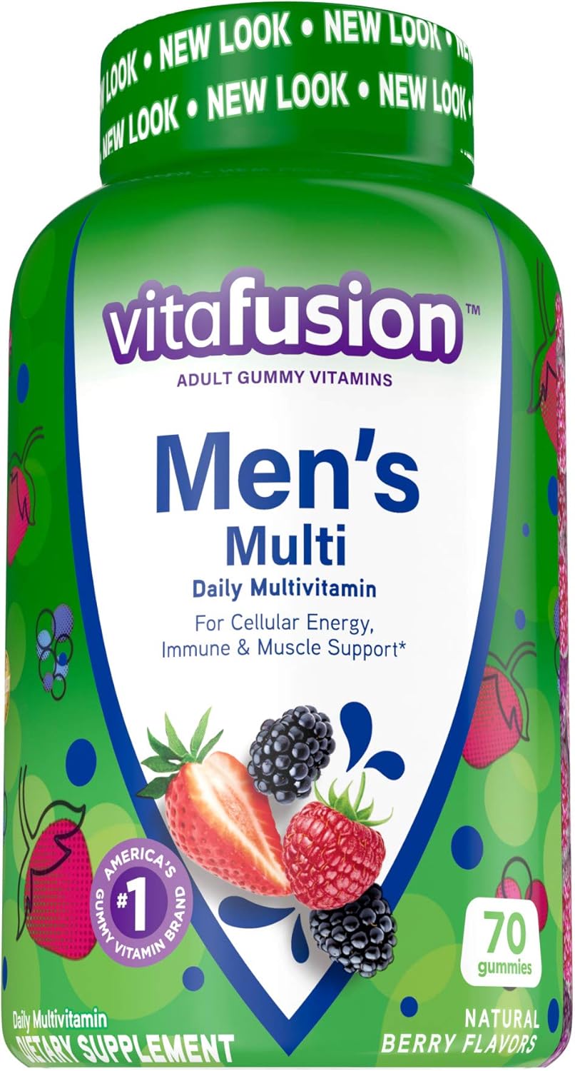 Vitafusion Men's Gummy Vitamins - 70 Count, Fruit-Flavored