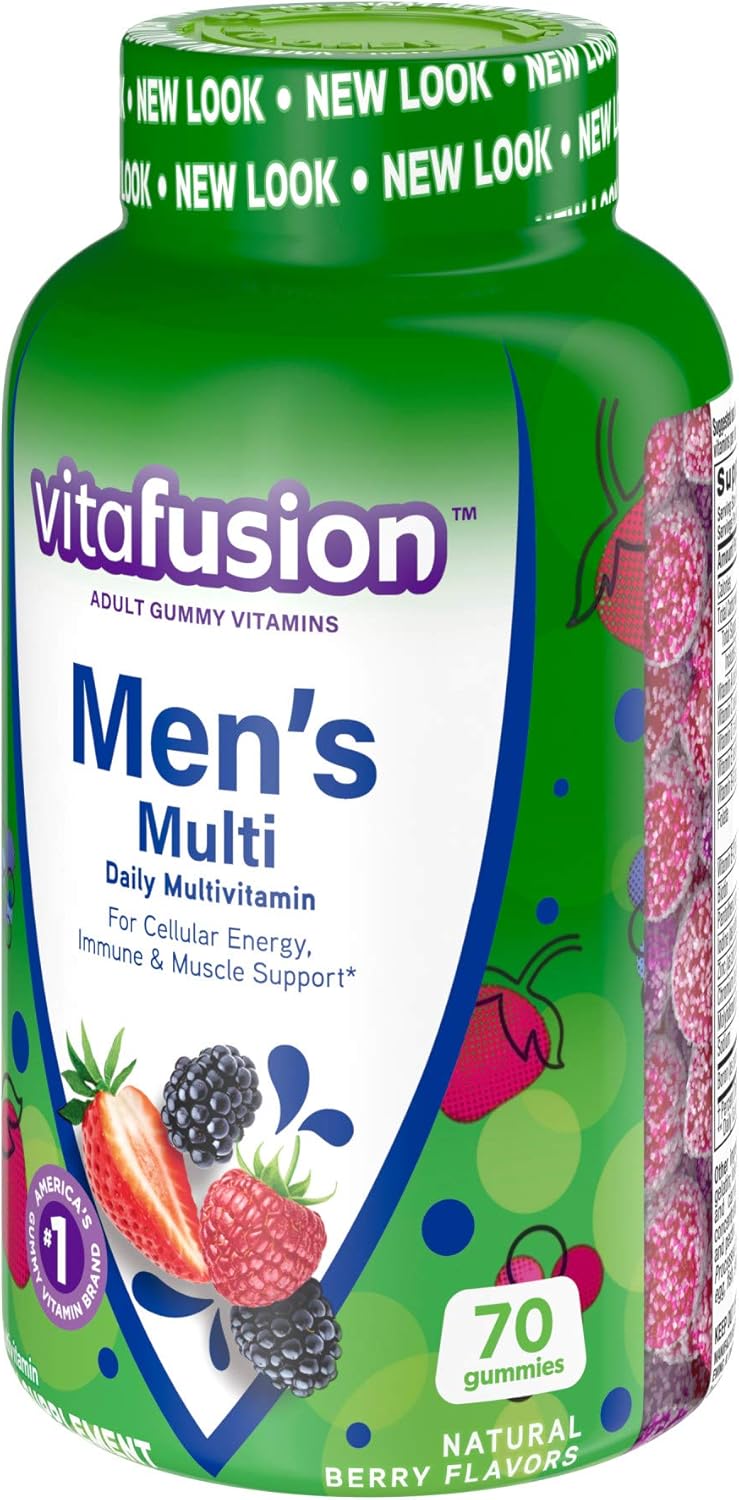 Vitafusion Men's Gummy Vitamins - 70 Count, Fruit-Flavored
