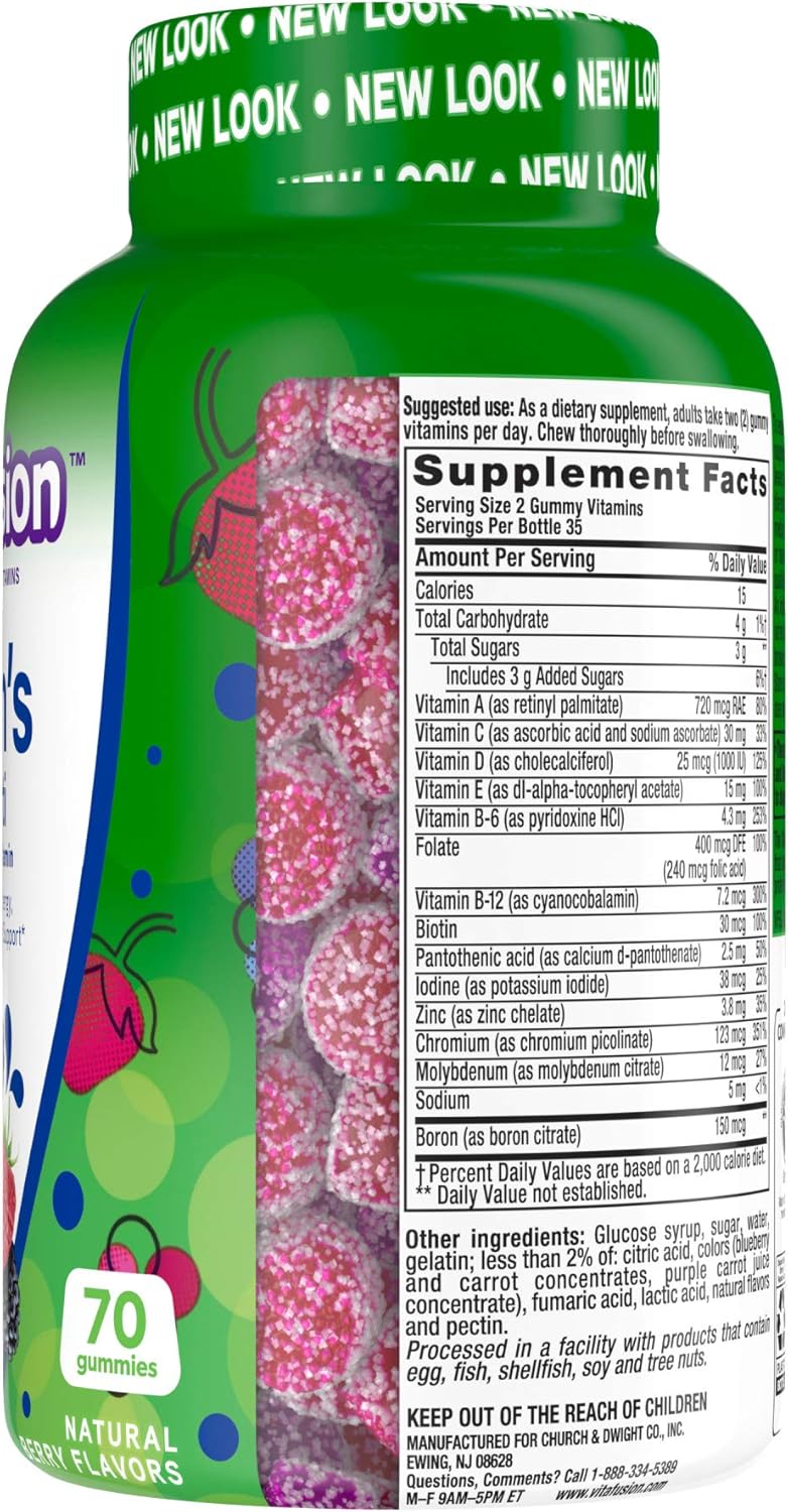 Vitafusion Men's Gummy Vitamins - 70 Count, Fruit-Flavored