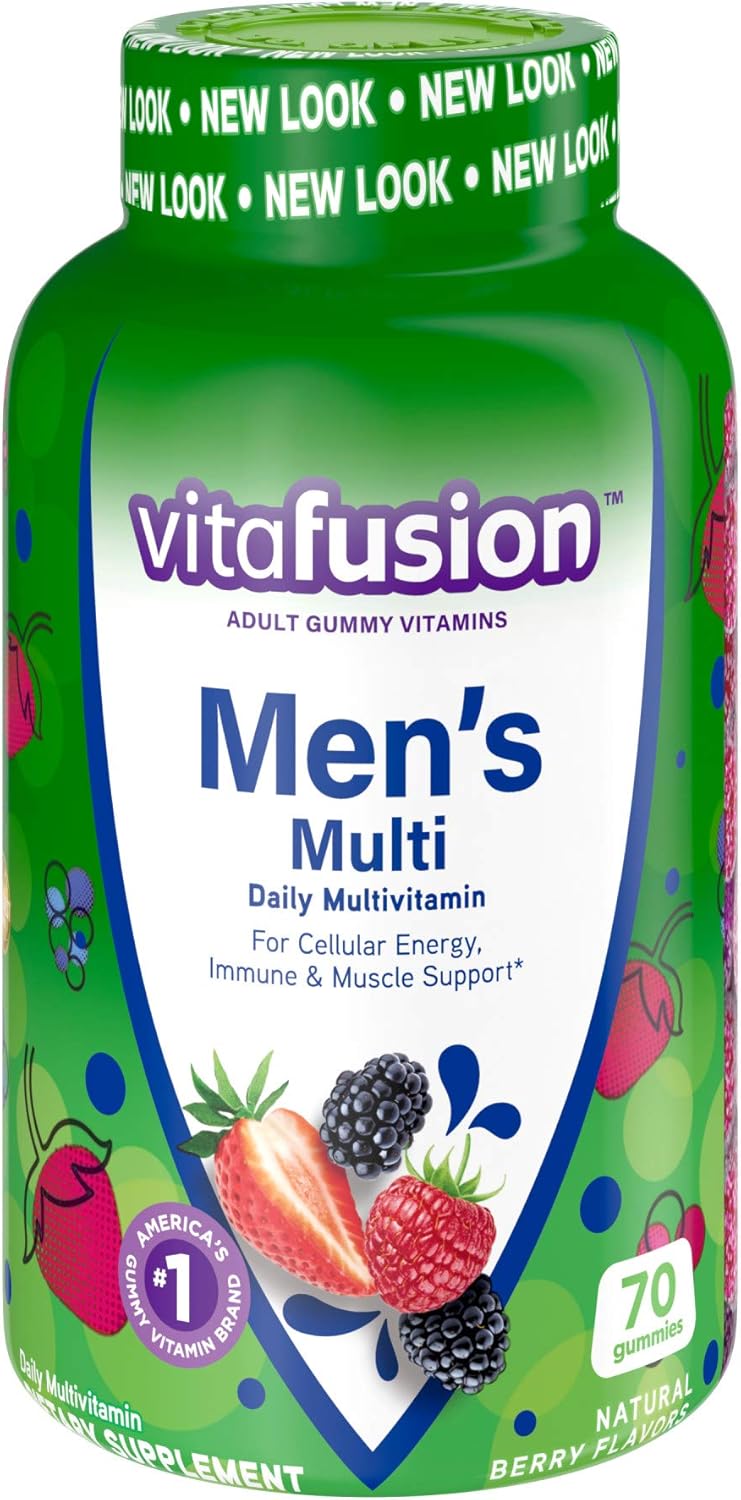 Vitafusion Men's Gummy Vitamins - 70 Count, Fruit-Flavored