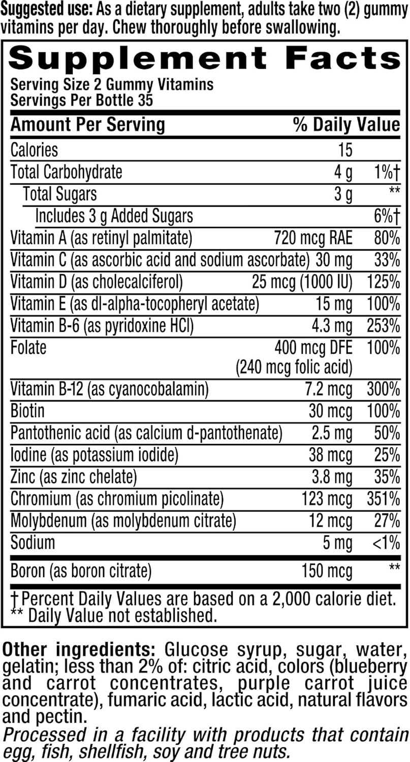 Vitafusion Men's Gummy Vitamins - 70 Count, Fruit-Flavored