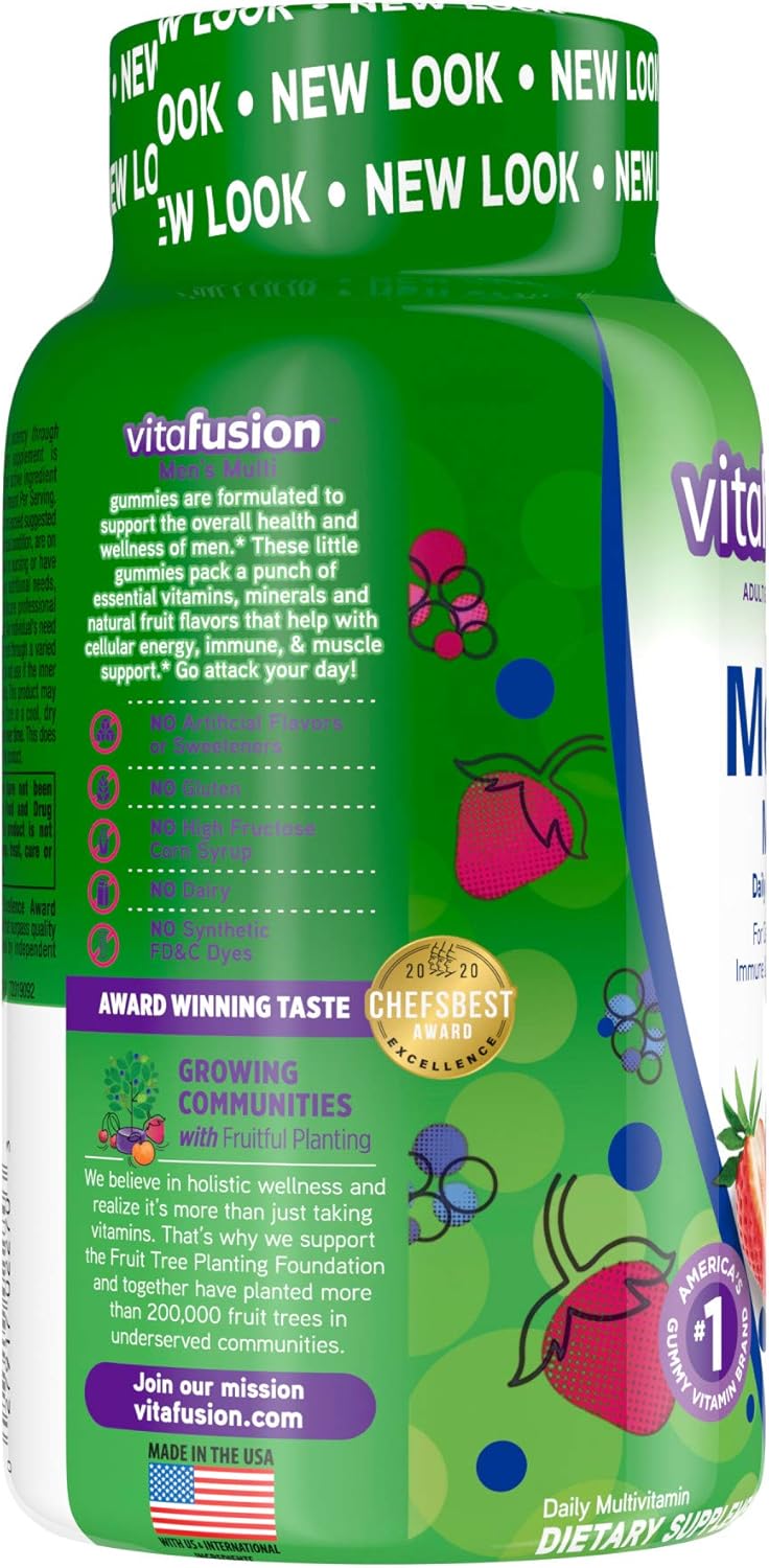 Vitafusion Men's Natural Berry Multi Gummies - 150 Count