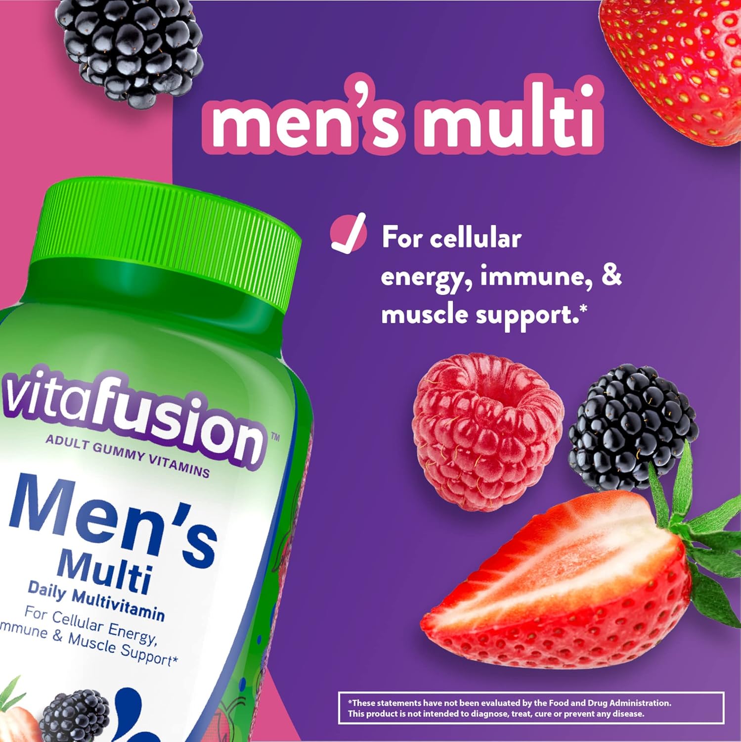 Vitafusion Men's Natural Berry Multi Gummies - 150 Count