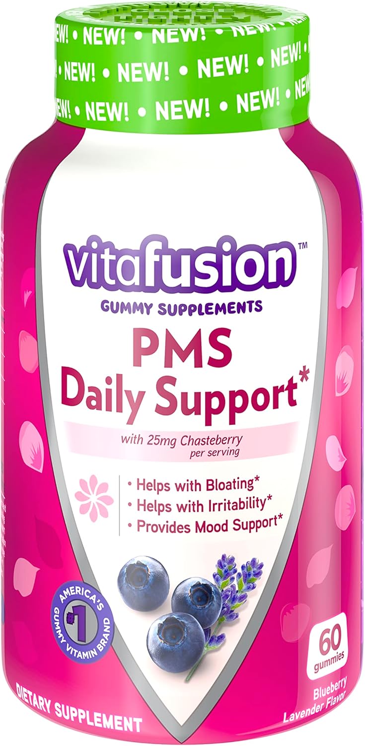 Vitafusion PMS Gummy Supplement for Women - Natural Relief for Premenstrual Symptoms