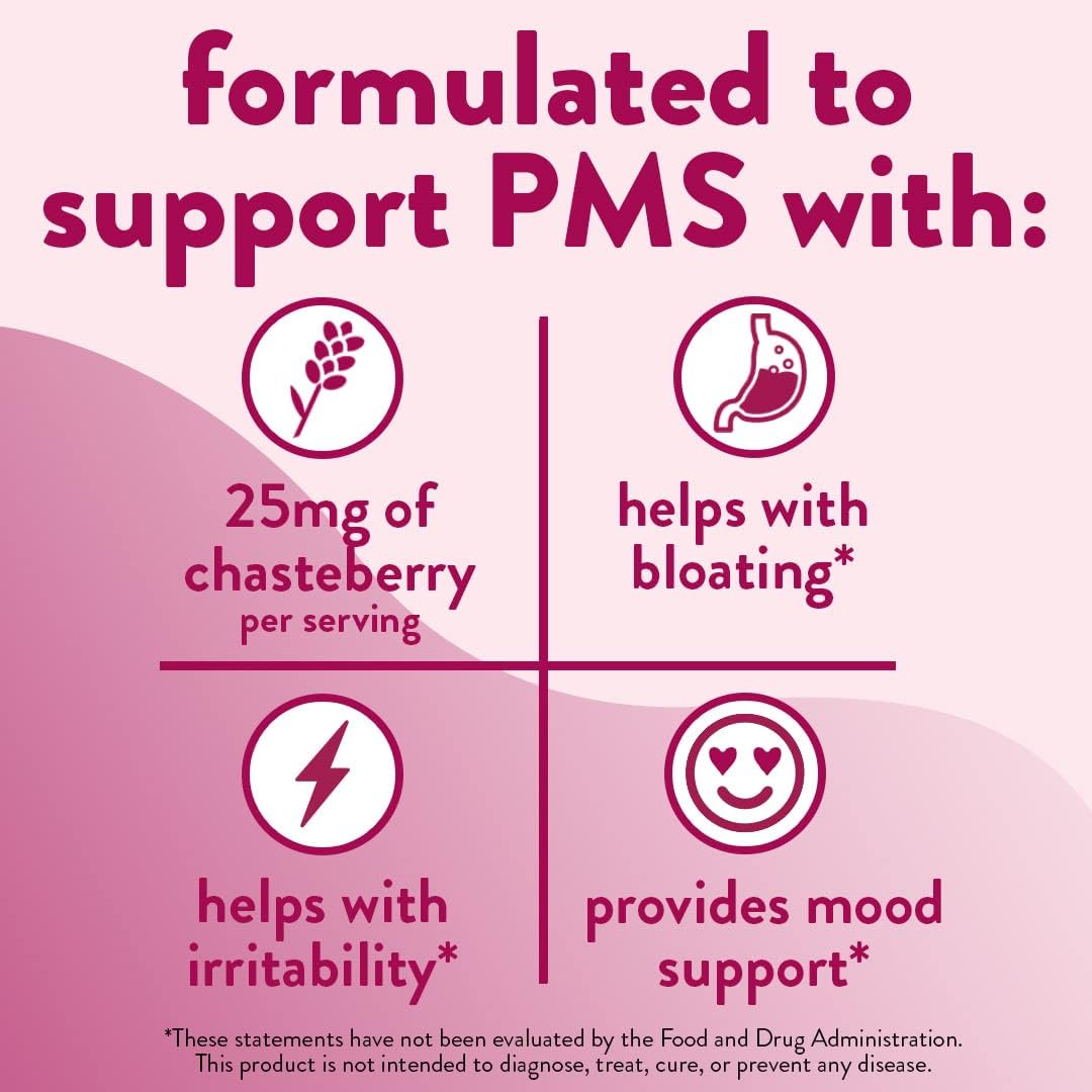 Vitafusion PMS Gummy Supplement for Women - Natural Relief for Premenstrual Symptoms