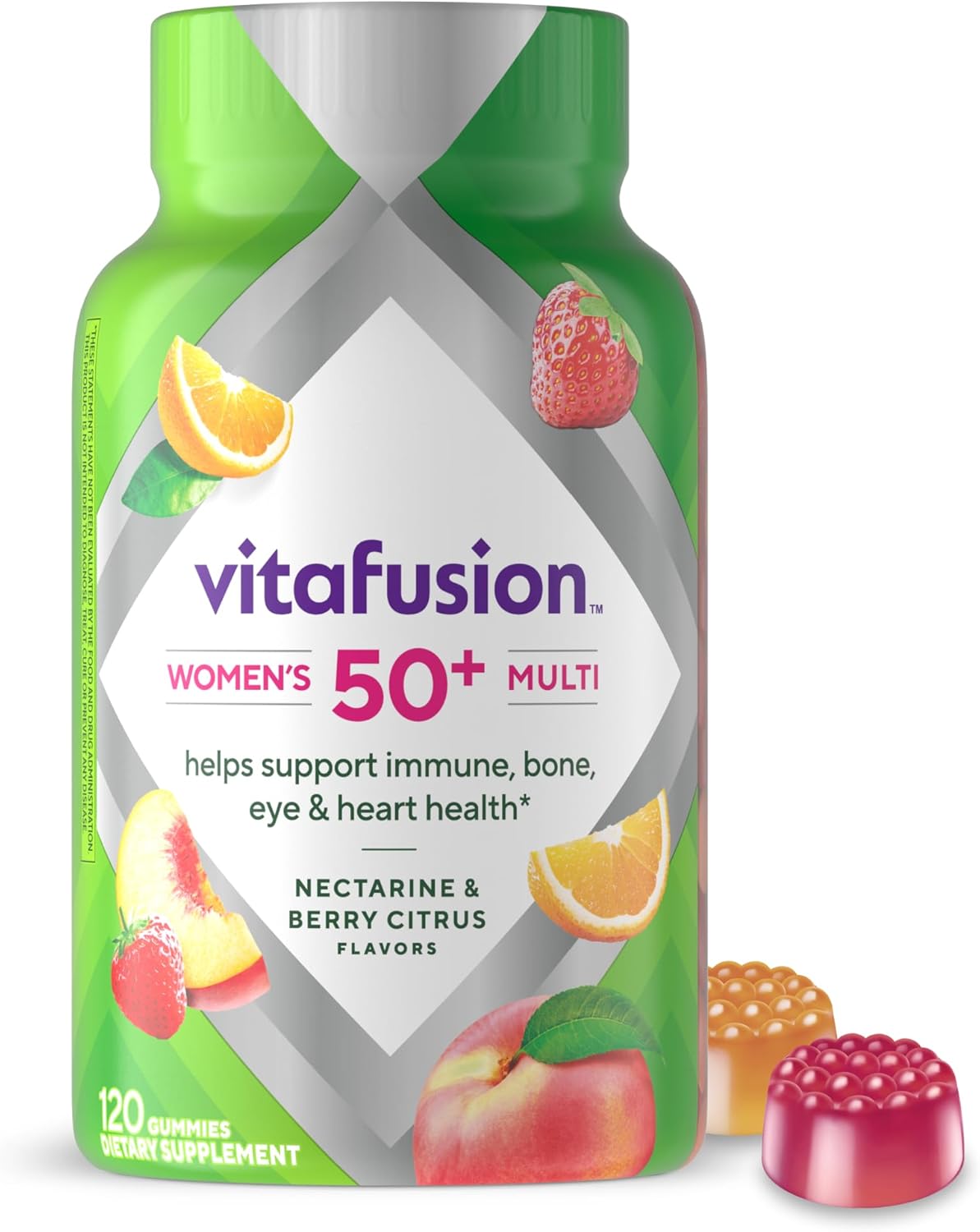 Vitafusion Women's 50+ Gummy Multivitamin, 120 Count Bottle
