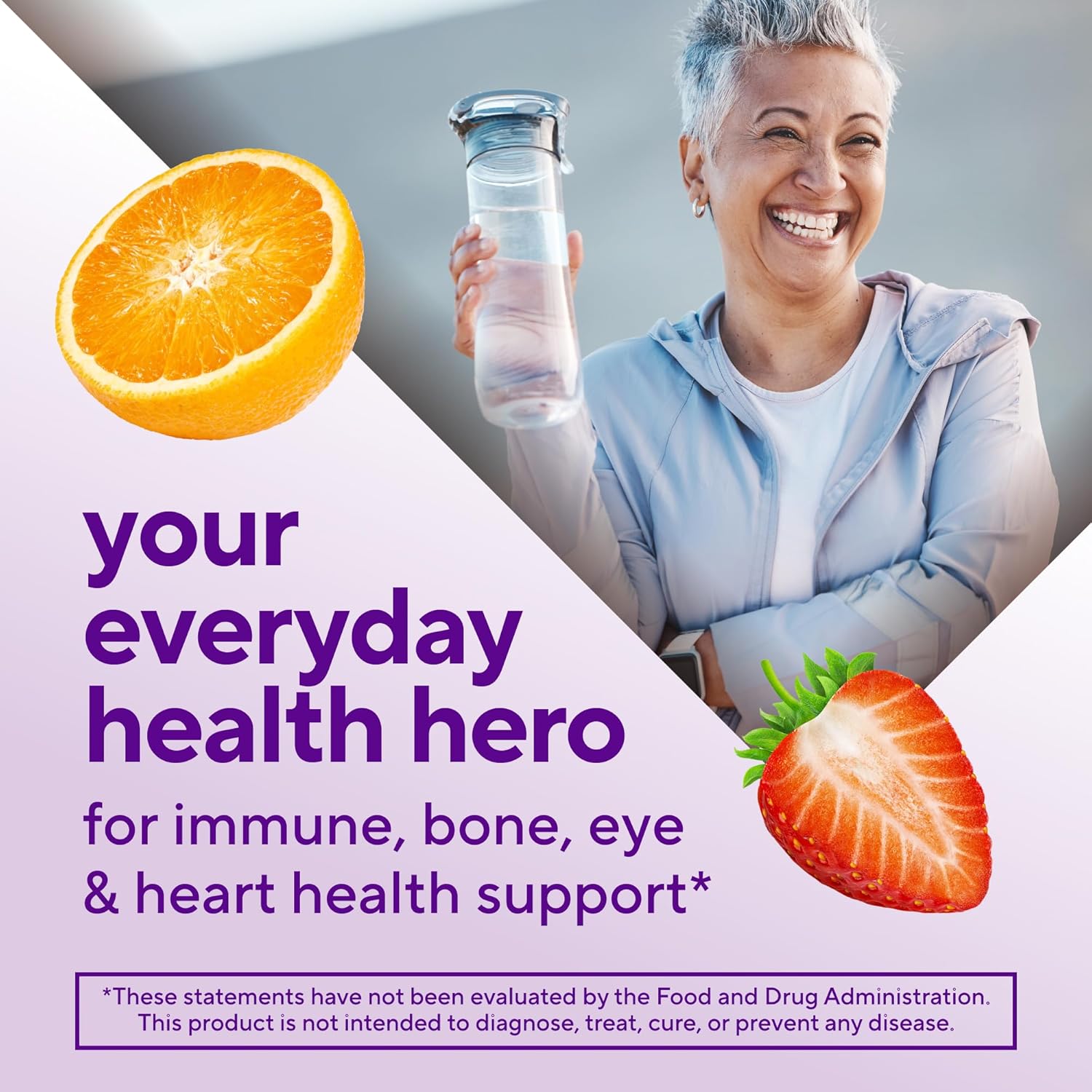 Vitafusion Women's 50+ Gummy Multivitamin, 120 Count Bottle