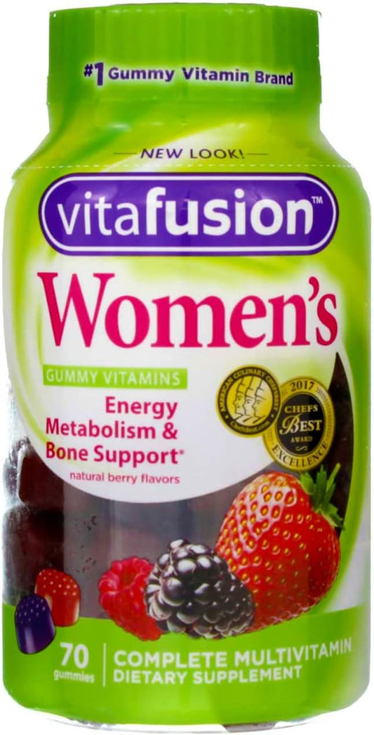 Vitafusion Women's Complete Multivitamin Gummies, Berry Flavored, 280 Gummies (Bundle)