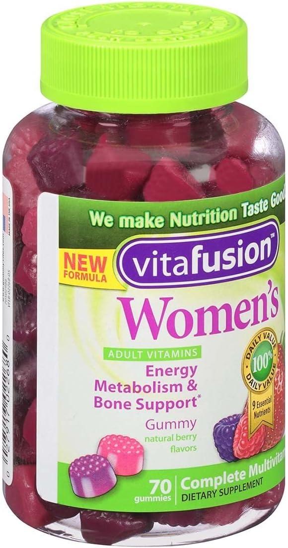 Vitafusion Women's Complete Multivitamin Gummies, Berry Flavored, 280 Gummies (Bundle)