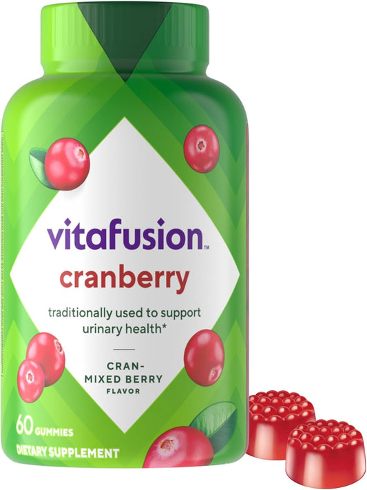 Vitafusion Women's Cranberry Gummies, 60ct with 500mg Cranberry Juice Concentrate per Serving - BoostGo Australia