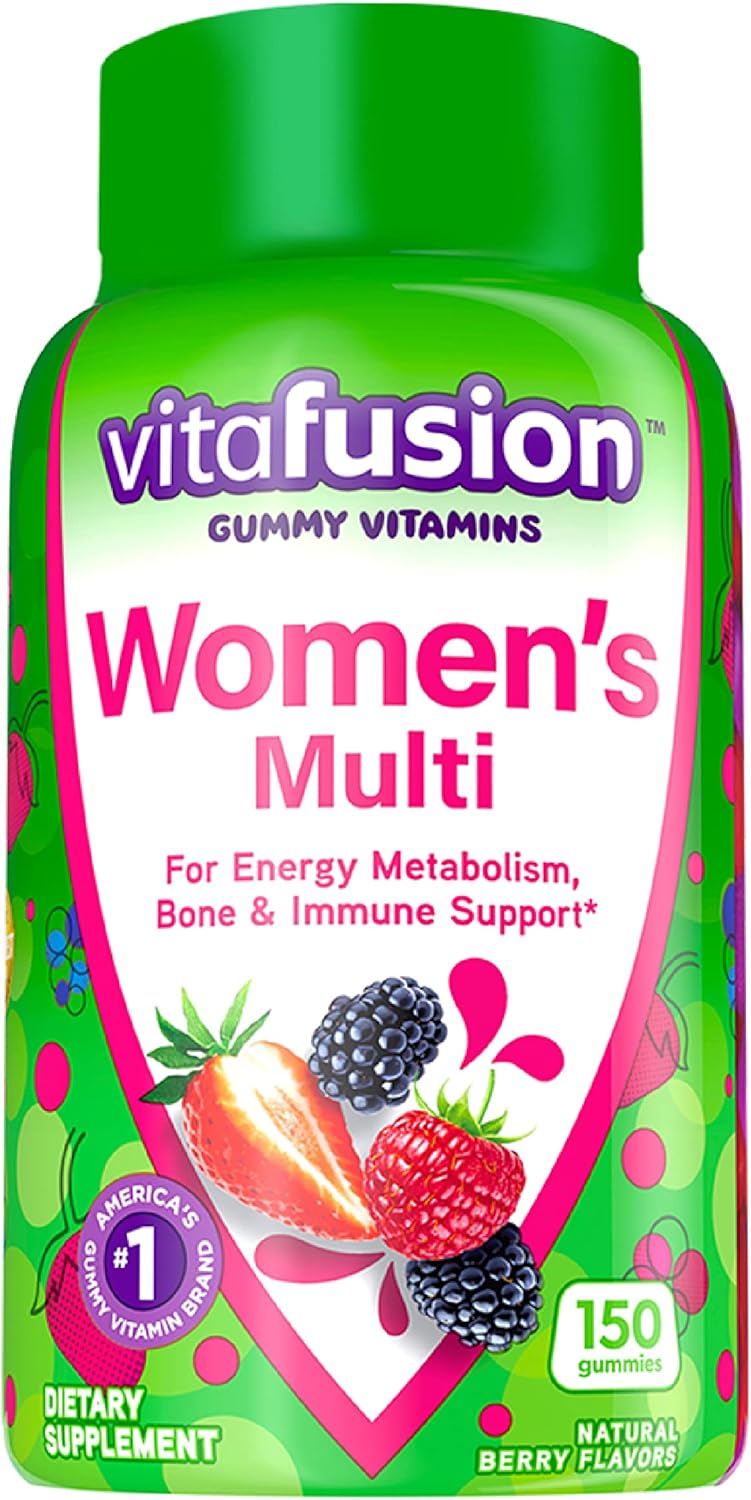 Vitafusion Women's Multivitamin & Power C Vitamin C Gummies - Immune Support, Orange Flavor, 282mg Vitamin C, 150ct, 50 Day Supply