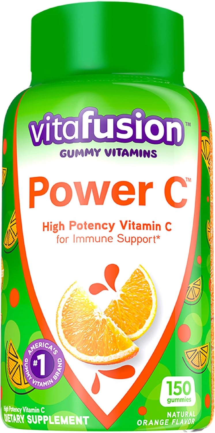 Vitafusion Women's Multivitamin & Power C Vitamin C Gummies - Immune Support, Orange Flavor, 282mg Vitamin C, 150ct, 50 Day Supply