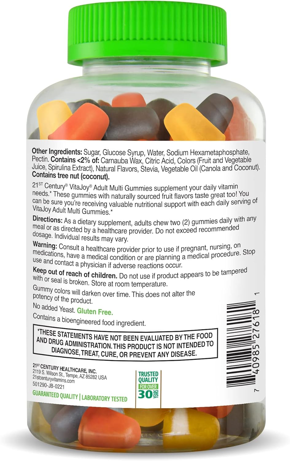 Vitajoy 21st Century Vitamin Gummies, Cherry & Strawberry Flavors, 120 Count