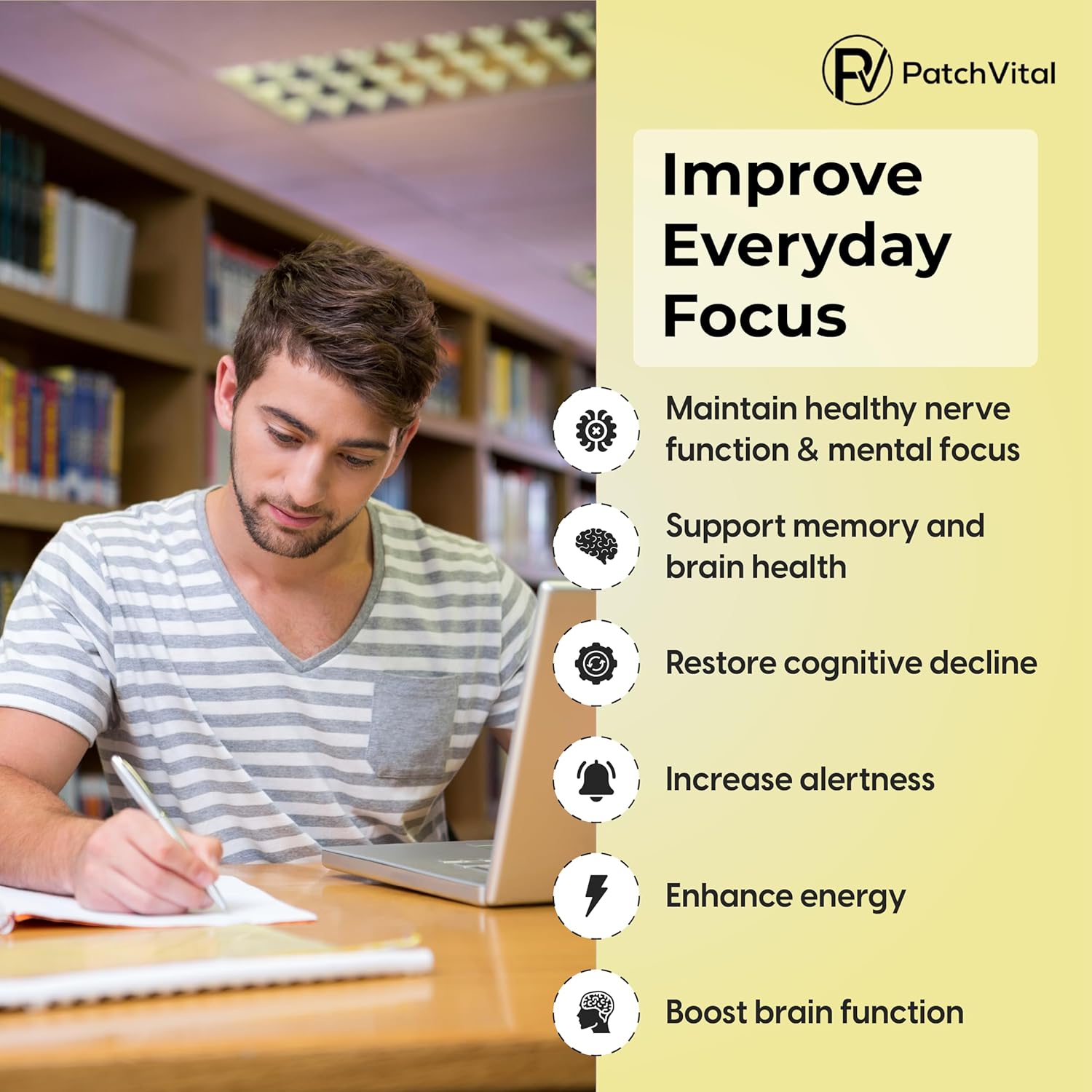 Vital Focus Patch | 30 Count Plant-Based Water Resistant Patches