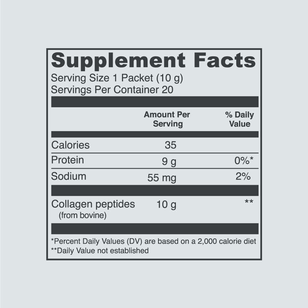 Vital Proteins Collagen Peptides Powder Unflavored 9.33 OZ + 20 Stick Pack Combo