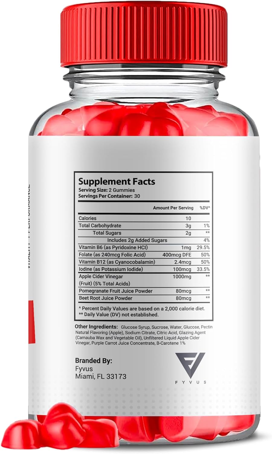 Vital Surge Gummies Max Strength Vitamin Support (2 Pack, 120 Gummies) - Fyvus Advanced Health Wellness Formula