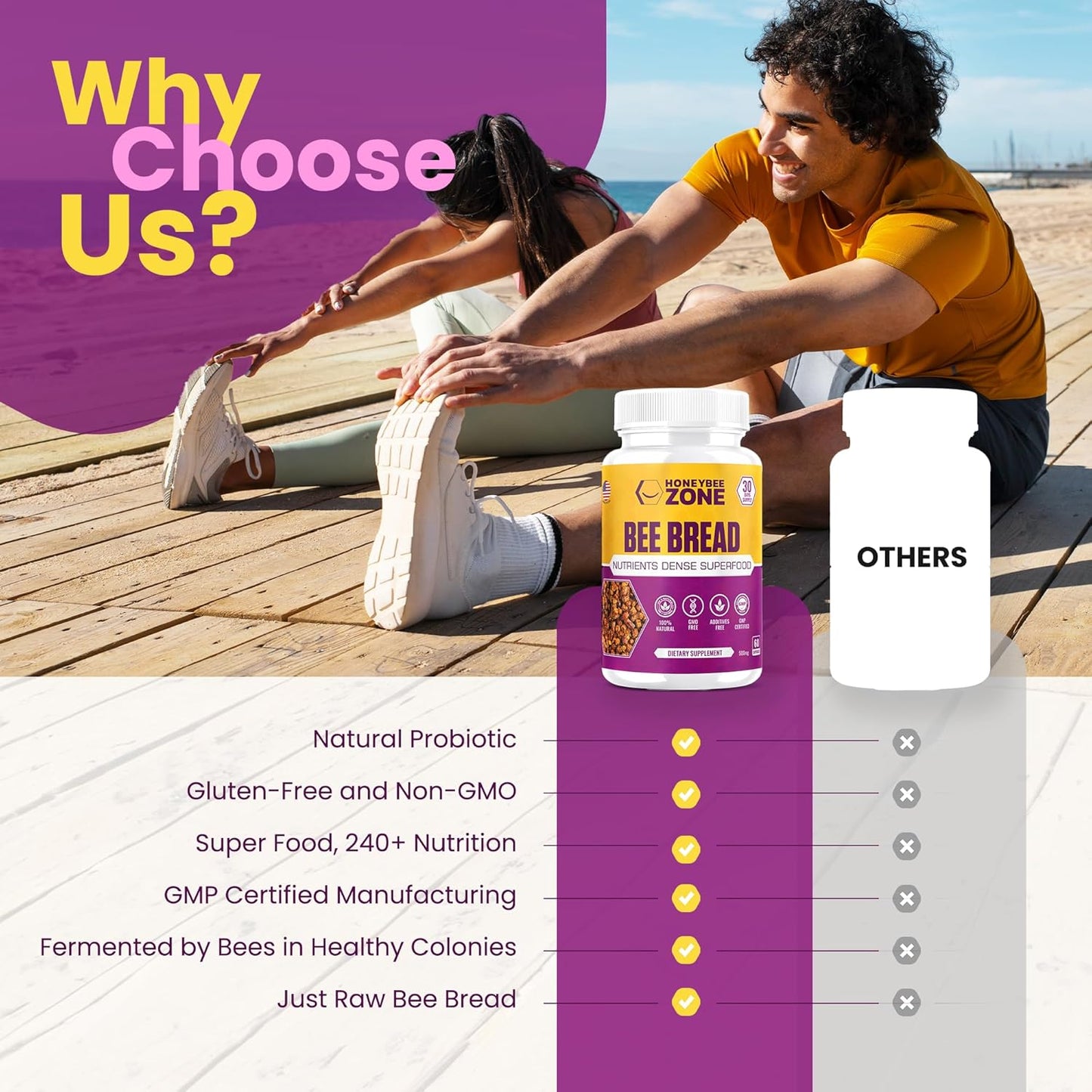 Vitality Pack: Bee Bread & Propolis Capsules from HONEYBEEZONE