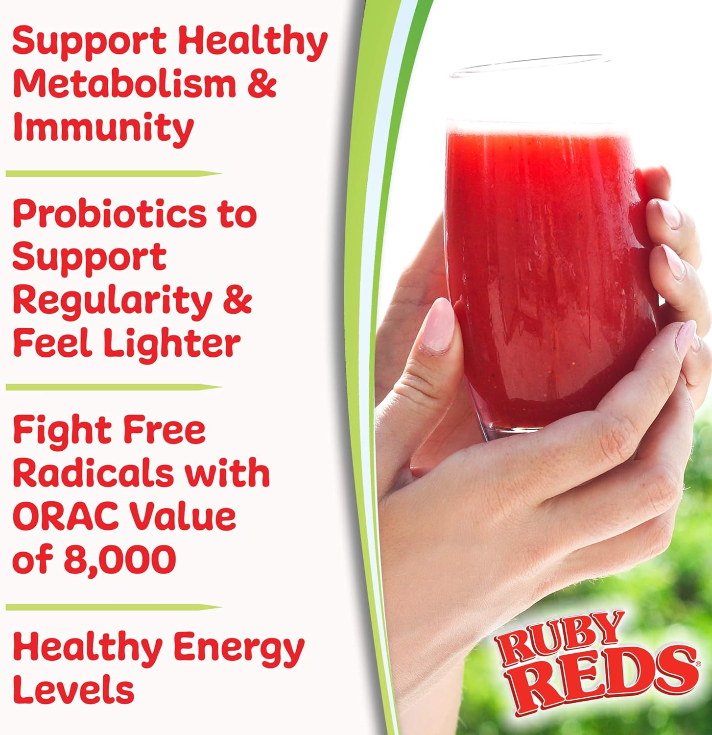 Vitality Ruby Reds Supplement Powder | Nutrient-Rich Fruit & Veg Blend with Vitamins, Minerals, Enzymes, Herbs, Probiotics | 11 oz. (30 Servings)