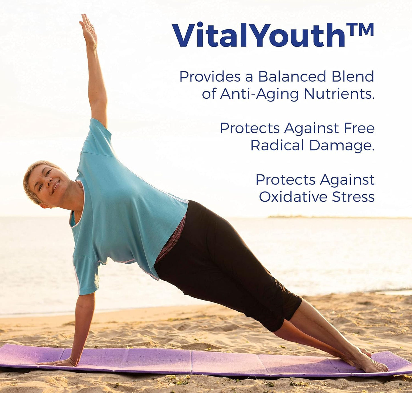 VitalRemedyMD Vital Youth: Energy Booster & Oxidation Protection - 60 Anti-Aging Capsules for Healthy Aging
