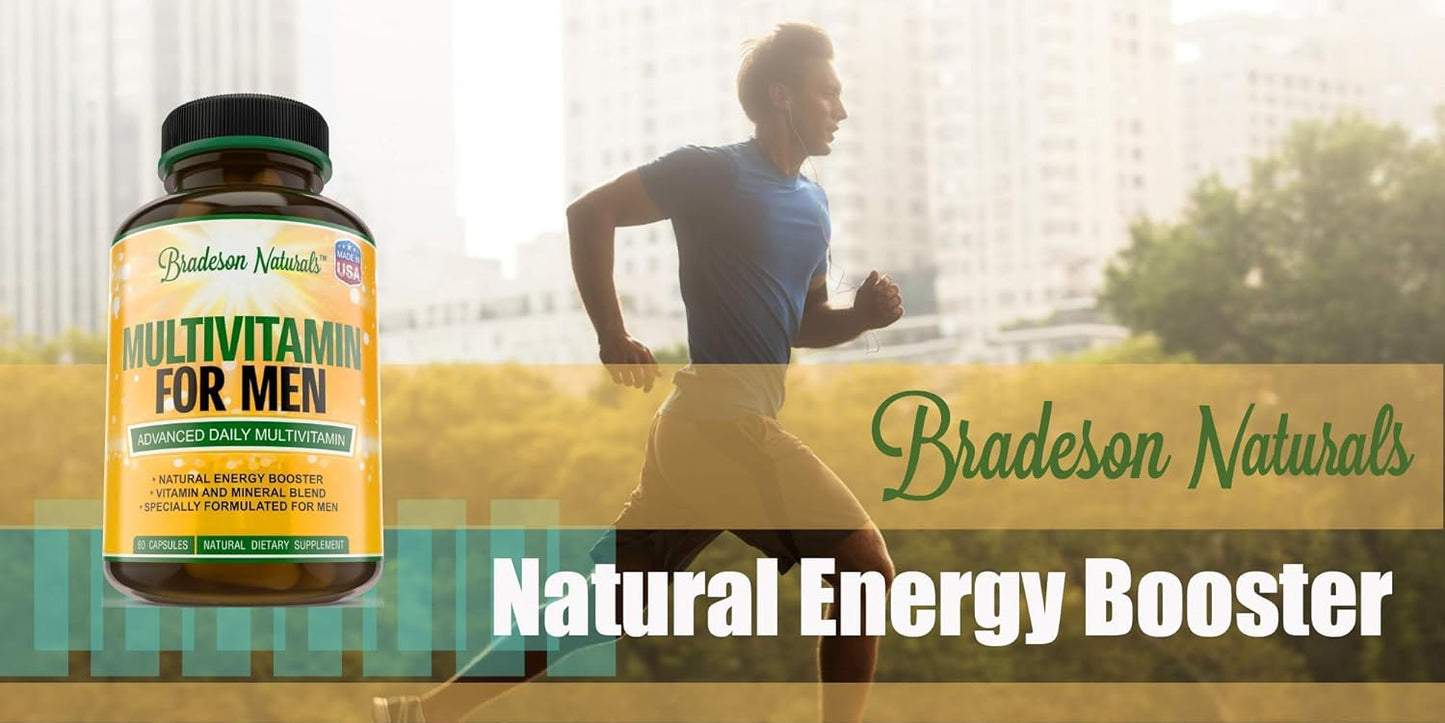 Vitamin A C D E & B Complex Women's & Men's Multivitamin Supplement for Immune Support & Cardiovascular Health. Antioxidant & Natural Energy Booster.