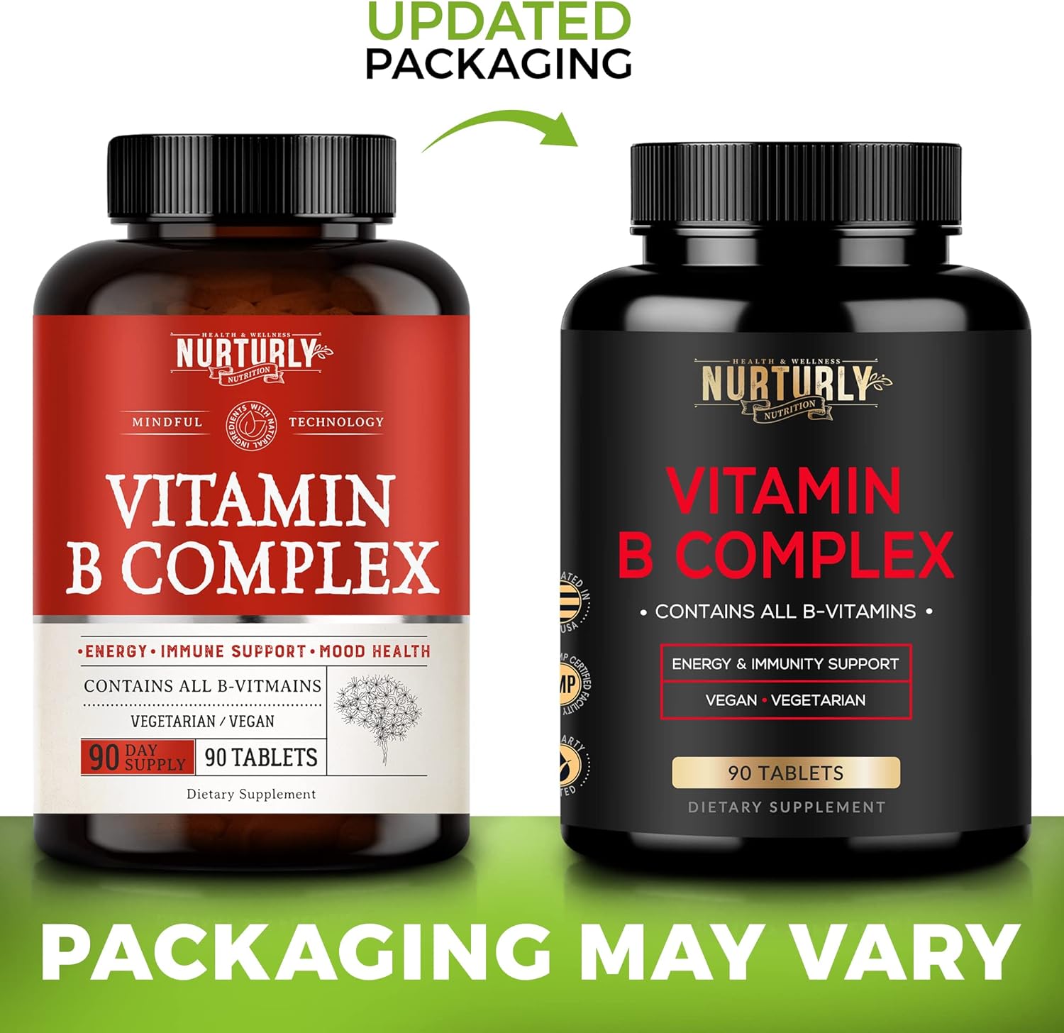 Vitamin B Complex with Omega 3 Fish Oil - B1, B2, B3, B5, B6, B7, B9, B12, Biotin - 2000mg Fish Oil, 800mg EPA, 600mg DHA - Energy, Immunity, Joint, Brain, Heart Support