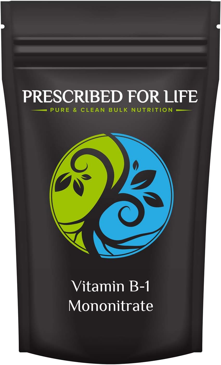 Vitamin B1 Mononitrate Powder - Thiamine Supplement for Health & Wellness - Vegan, Gluten Free, Non GMO - 25 kg / 55 lb