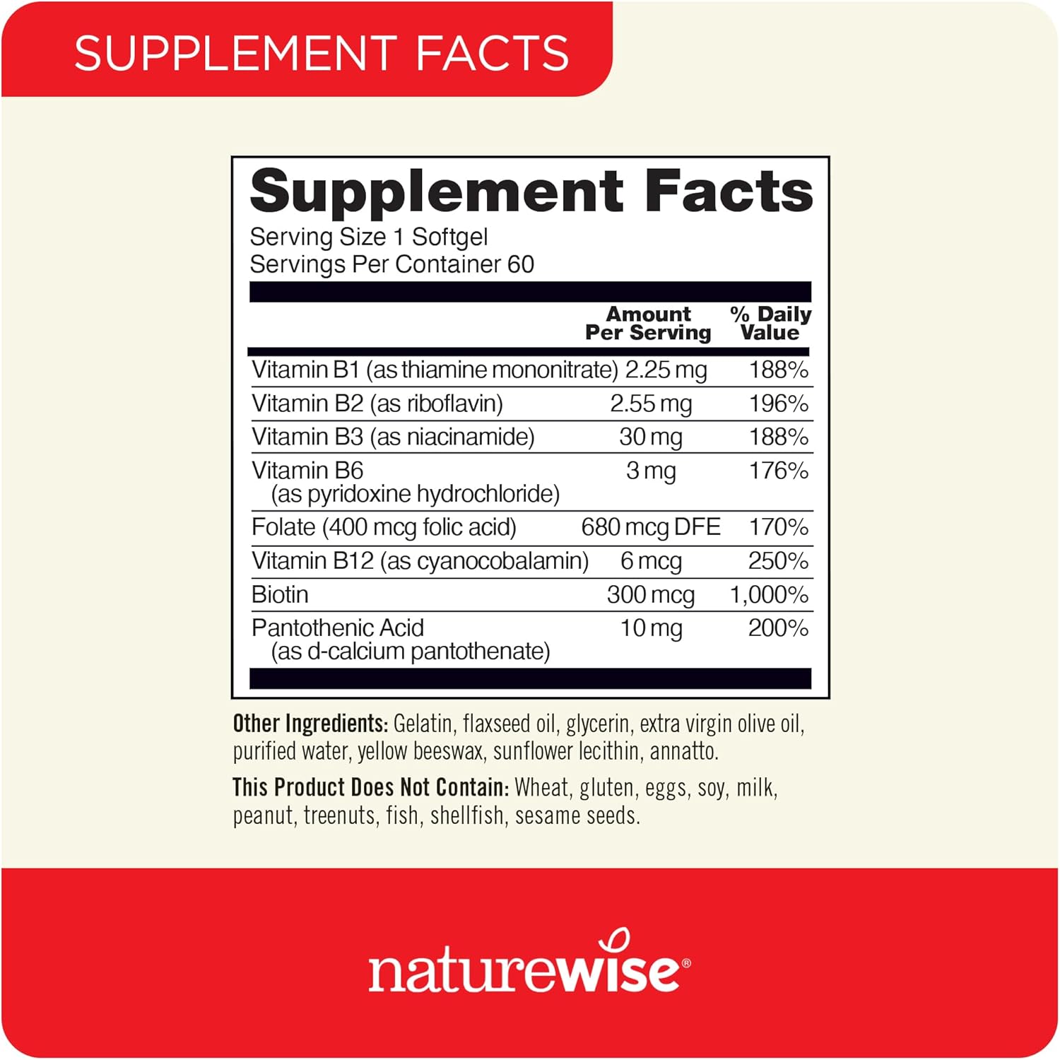Vitamin B12 1,000 mcg and B Complex Softgels for Energy, Clarity, Vitality - 60 Count