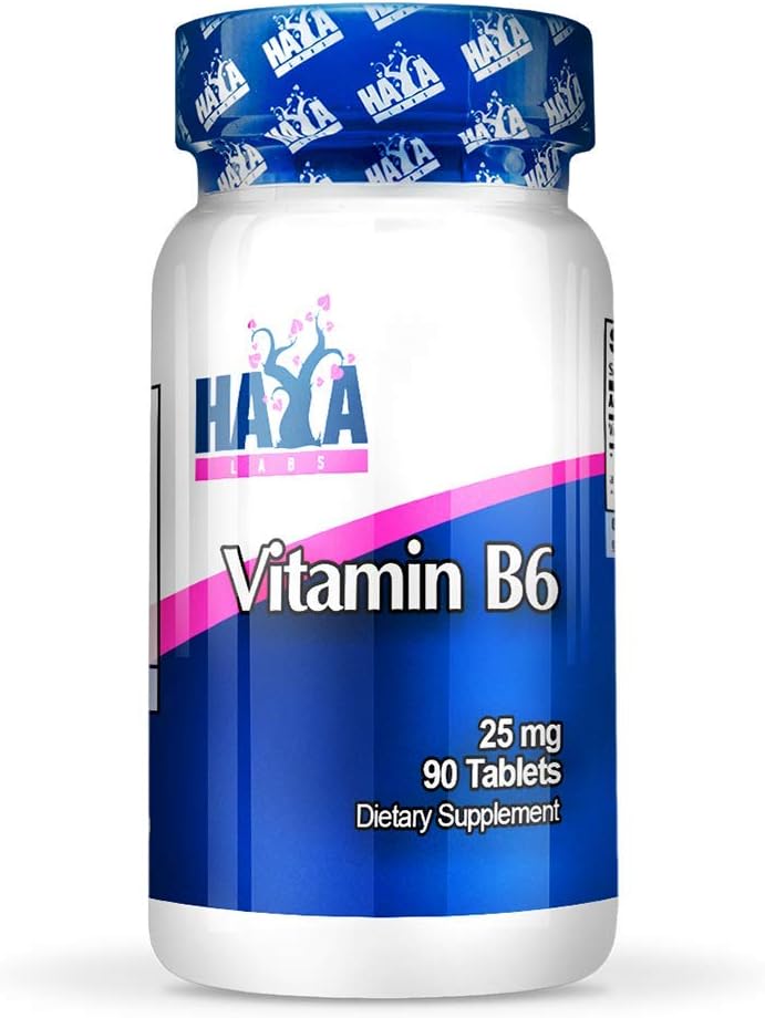 Vitamin B6 Tablets 25mg for Energy, Immune System, and Metabolism Support - 90 Tabs