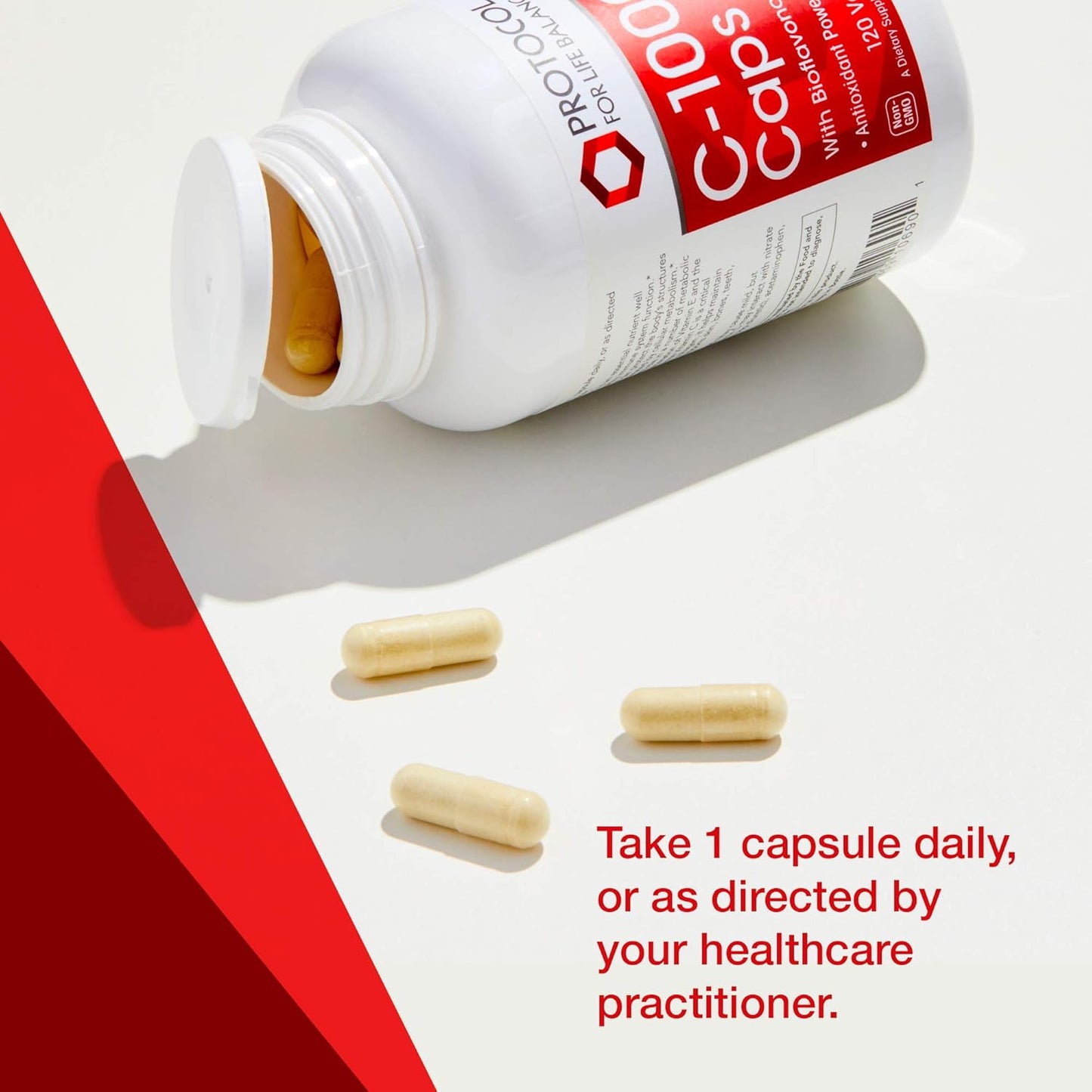 Vitamin C-1000 Capsules with Bioflavonoids and Rutin - Immune Support and Cellular Protection - 120 Veg Caps