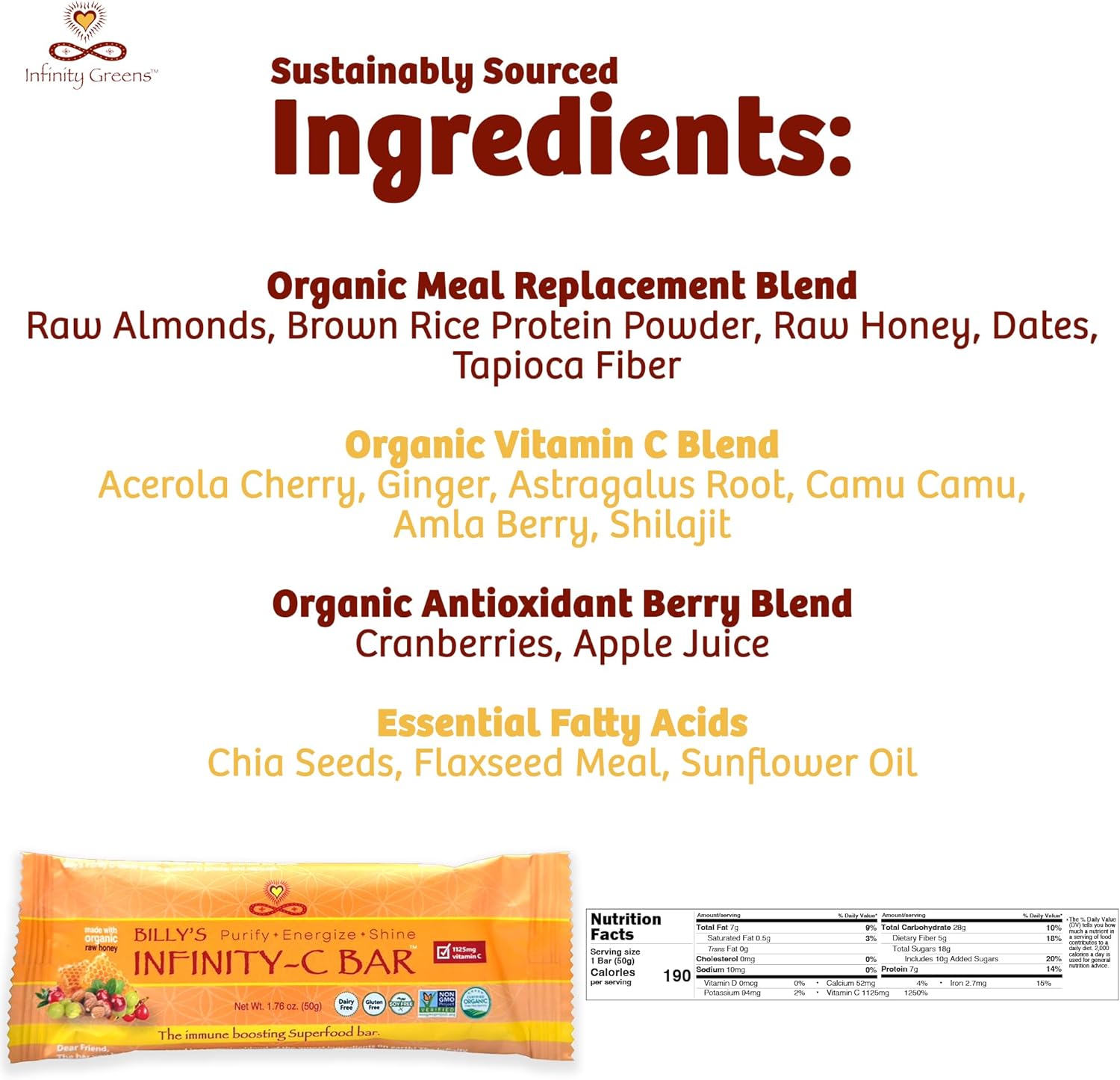 Vitamin C Bundle: 30 Servings Capsules & 12 Pack Snack Bars