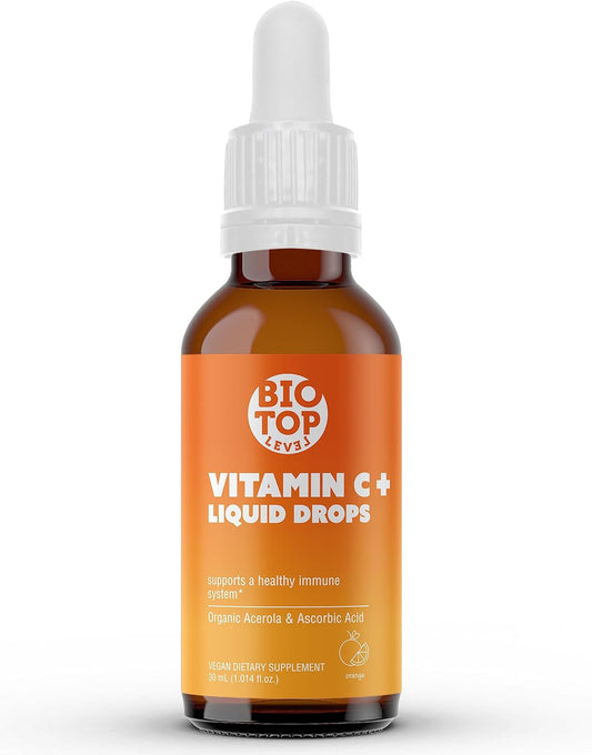 Vitamin C Liquid Drops for Immune Support and Overall Health by BIOTOPLEVEL