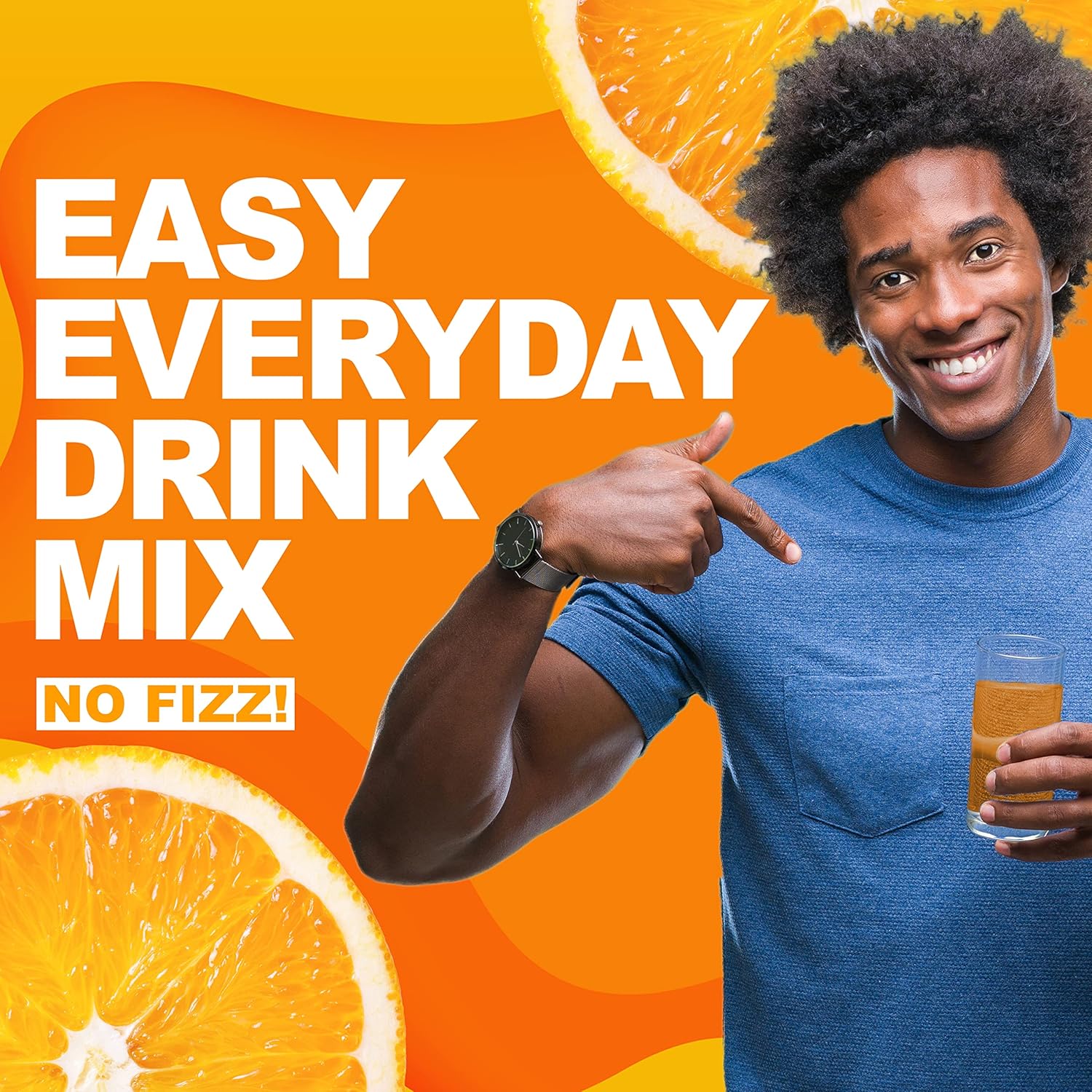 Vitamin C & Mineral Orange Drink Mix Singles To Go, 72 Packets (6 CT x 12 Packs)