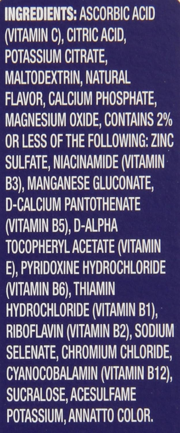 Vitamin C & Mineral Orange Drink Mix Singles To Go, 72 Packets (6 CT x 12 Packs)