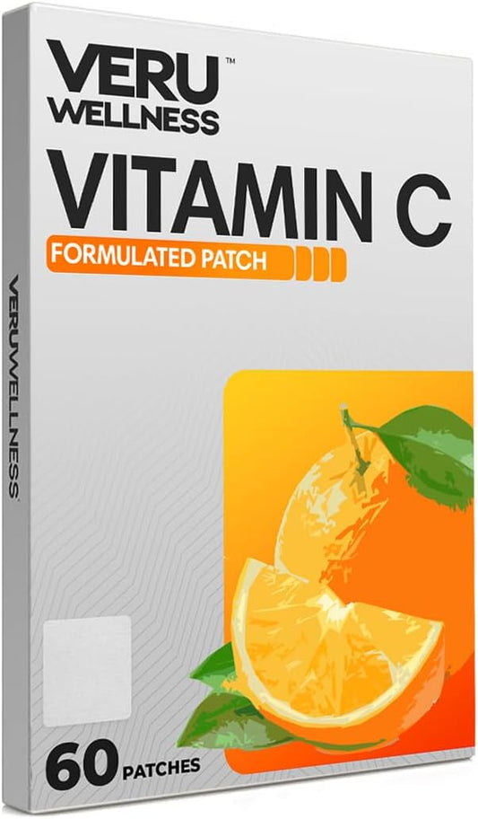 Vitamin C Plus Time Release Patch - Self Adhesive Daily Patch for 8-10 Hours (60 Day Supply)