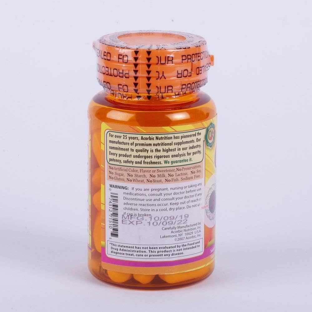 Vitamin C Supplement 1000mg for Brighter, Clearer Skin - 30 Pills of Ascorbic Acid for Faster Whitening