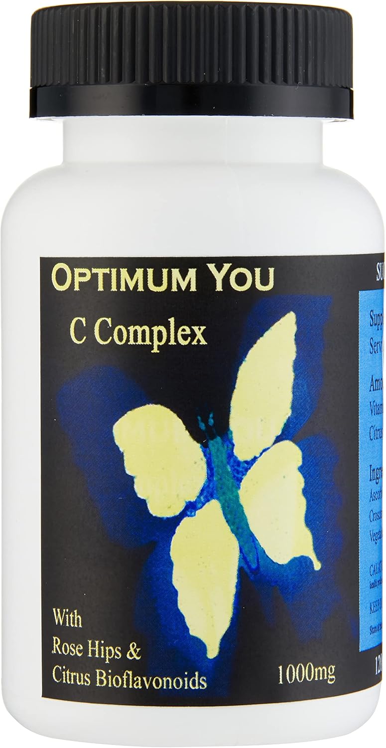 Vitamin C with Bioflavonoids 1000mg - Immune, Vascular, and Collagen Support - 120 Tablets