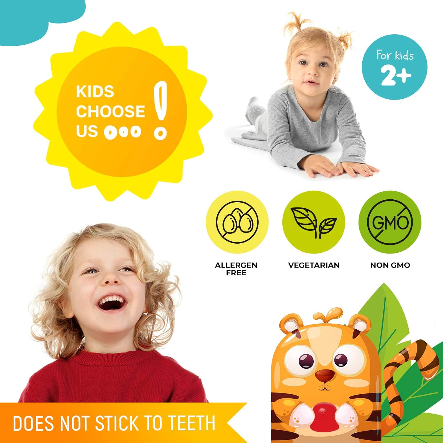 Vitamin D and Magnesium Gummies for Kids & Adults - Natural Supplements for Immune Support - Vegetarian Formula with Sugar-Free Magnesium - Dr. Moritz
