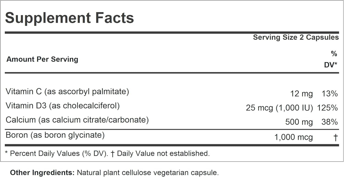 Vitamin D3 1000 with Calcium Intensive Care Capsules - Supports Bone Health & Muscle Function - Easy Absorption - No Additives