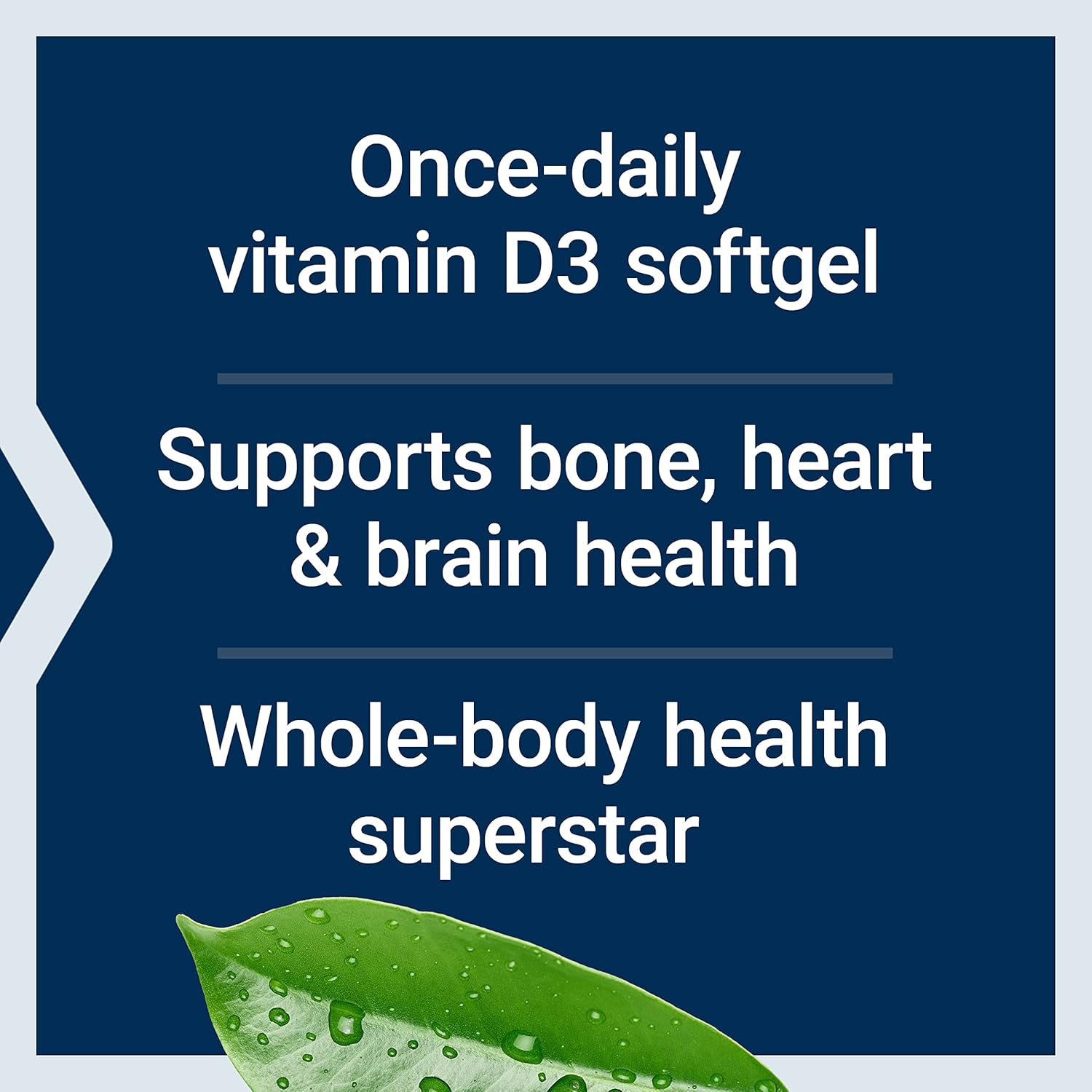 Vitamin D3 125 mcg (5000 IU) Softgels for Bone Health, Brain Function, and Immune Support - Gluten-free, Non-GMO - 60 Day Supply