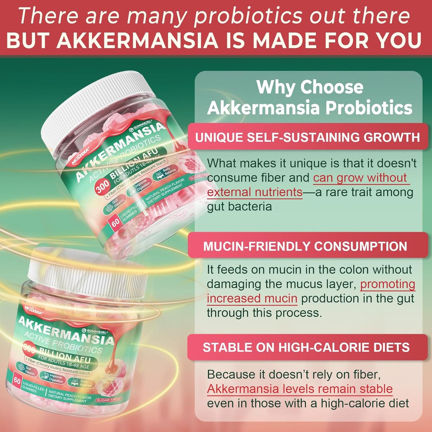 Vitamin D3 20,000 IU + K2(MK7) 200mcg Softgels and Akkermansia Probiotics Gummies with Prebiotics Fiber for Gut Health